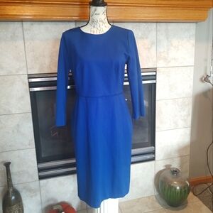 J. Crew Size 10 Blue Long Sleeve Dress!